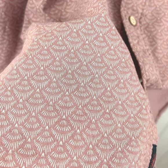 Faherty Pink Pattern Short Sleeve Button Down Shirt XXL - Picture 2 of 7